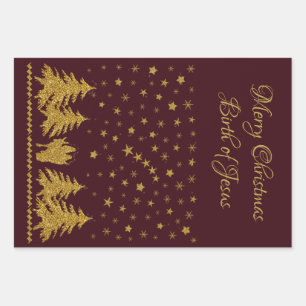 Religious Christmas Virgin Mary, St. Joseph, Jesus Wrapping Paper Sheet