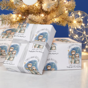 Religious Christmas Wrapping Paper - Nativity