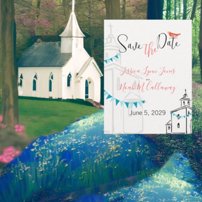 Religious Church We're going to the Chapel Wedding Invitation (Creator Uploaded)