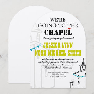 Religious Church We're going to the Chapel Wedding Invitation