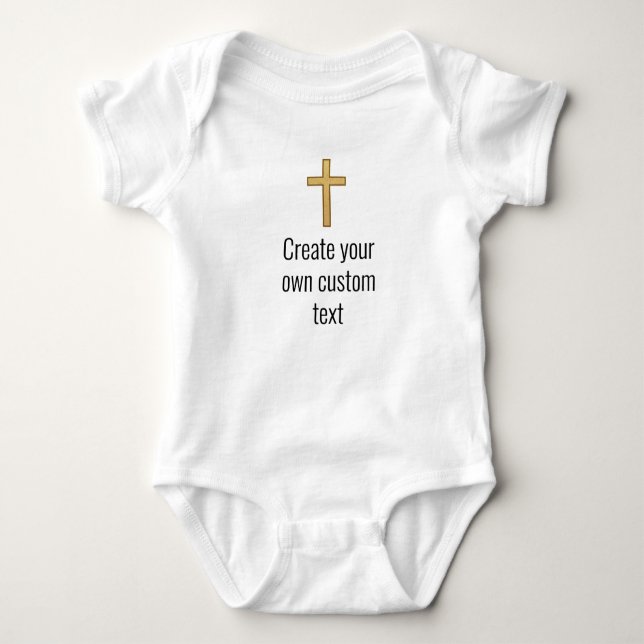 Religious Create your own custom text Ver2 Baby Bodysuit (Front)