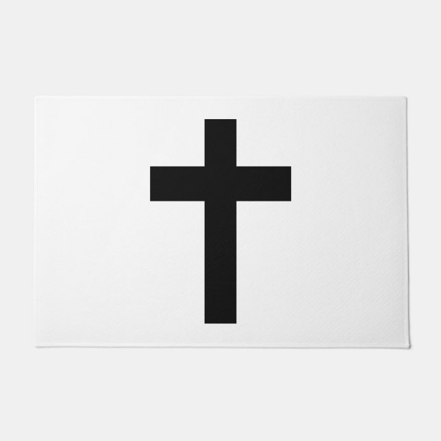 Religious Cross (Christian) Doormat (Front)