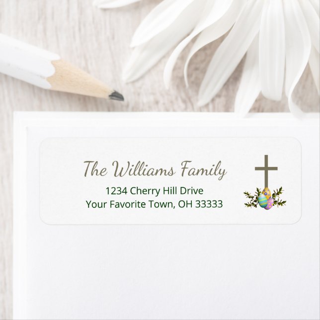 Religious Cross Decorated Eggs Easter Brunch  (Insitu)