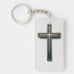 Religious Cross Key Ring