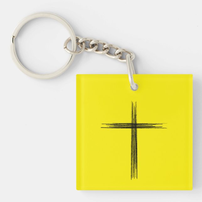 Religious Cross Key Ring (Front)