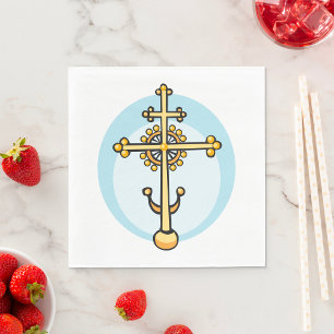 Religious Cross Napkin