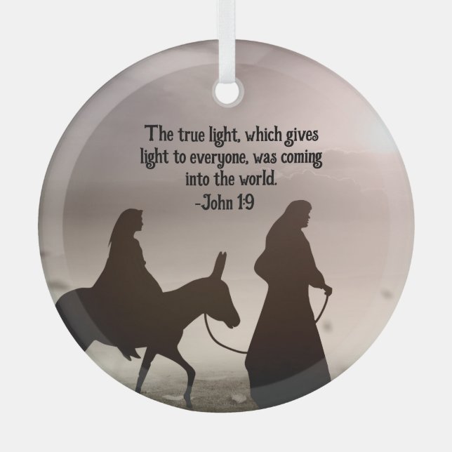 Religious Custom Christmas Ornament (Front)