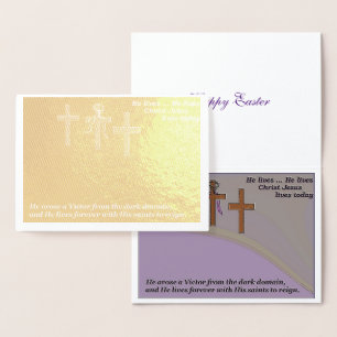 "Religious" Easter Card/Foil card