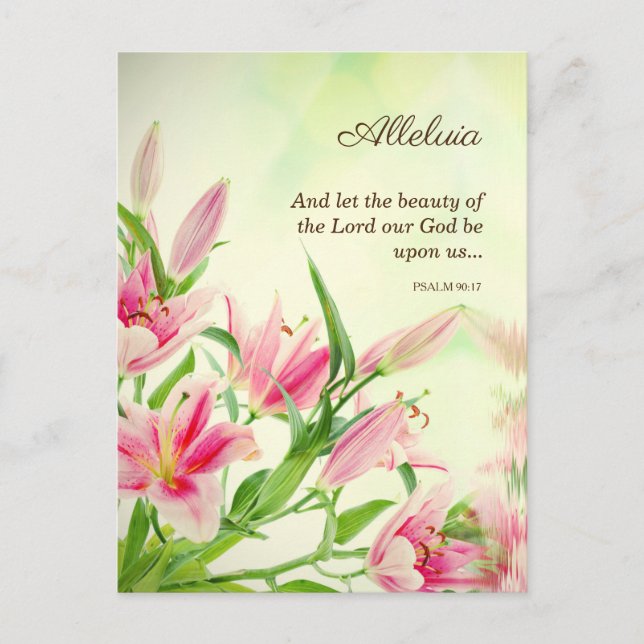 Religious Easter Cards - Sentiments Alleluia (Front)