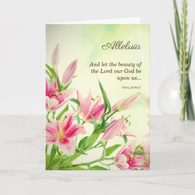 Religious Easter Cards - Sentiments Alleluia (Front)