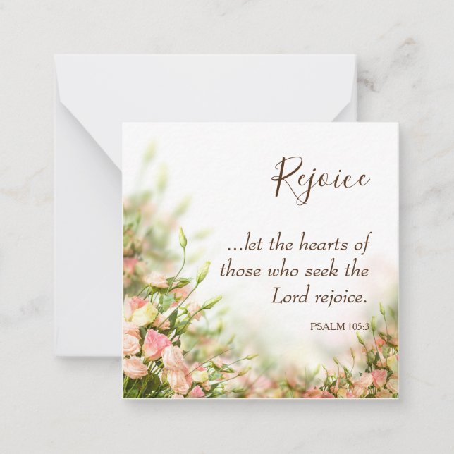 Religious Easter Cards - Sentiments Rejoice (Front)
