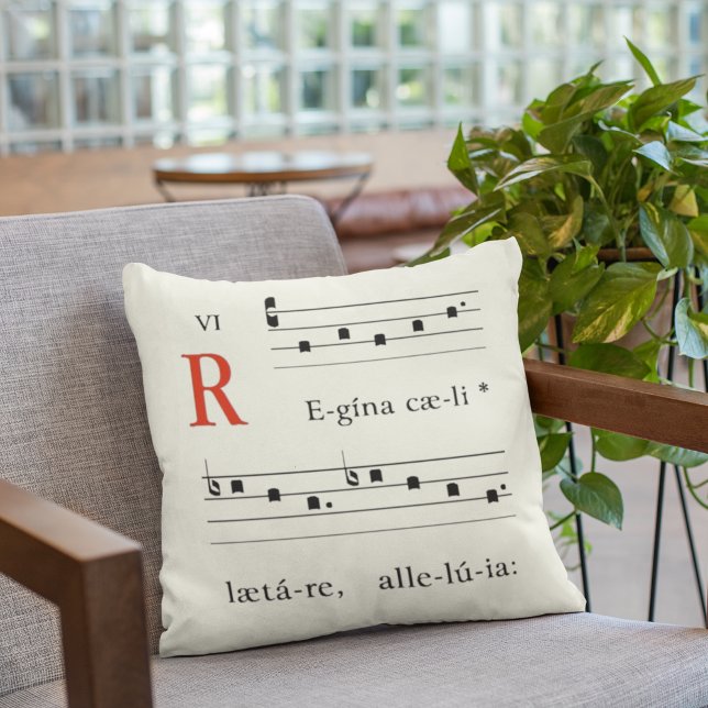 Religious Easter Mediaeval Music Renaissance Chant Cushion (Creator Uploaded)