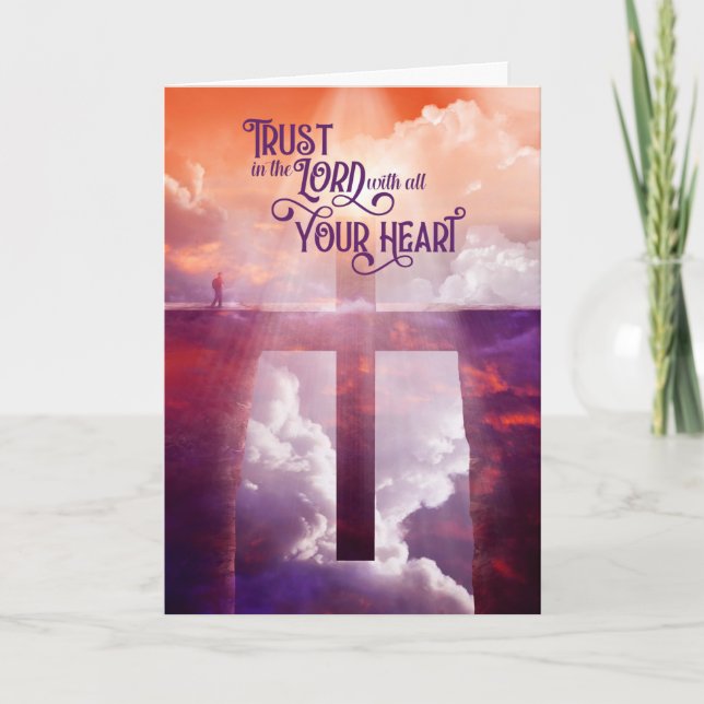 Religious Encouragement Scripture from Proverbs Card (Front)