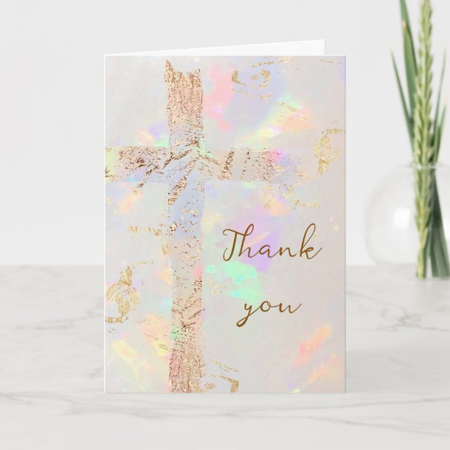 religious event  thank you card (Front)