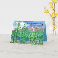 Religious Father's Day Bible Verse Mountain Range 