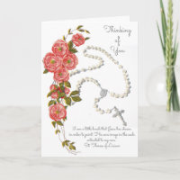 Religious Floral Rosary St. Therese Quote