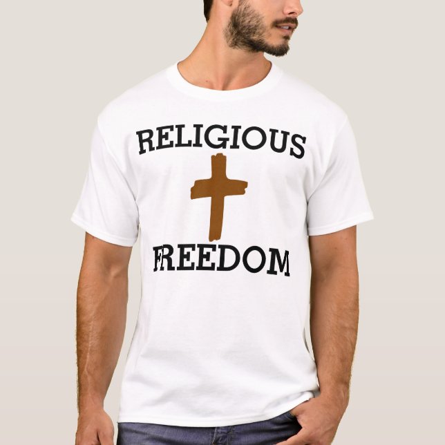 Religious freedom for Christians T-shirts (Front)