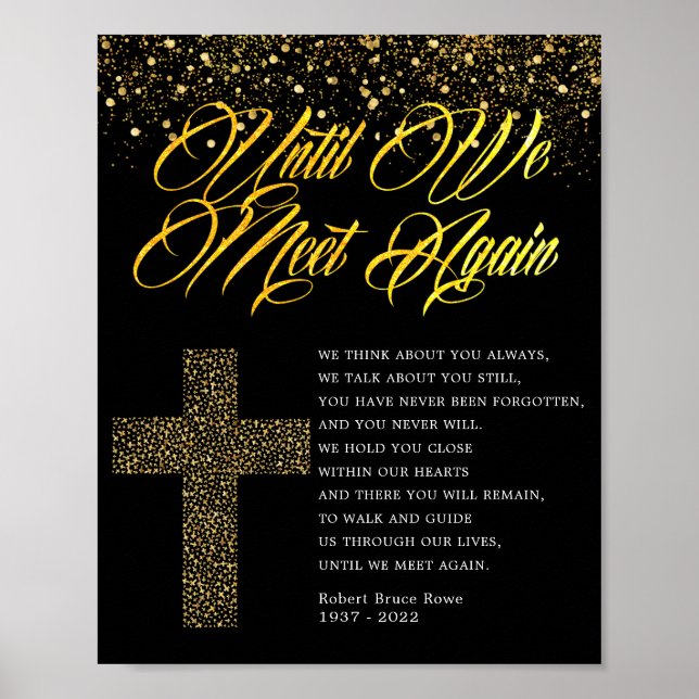 Religious Funeral Poem Sign (Front)