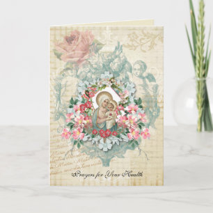 Religious Get Well Virgin Mary Catholic Card
