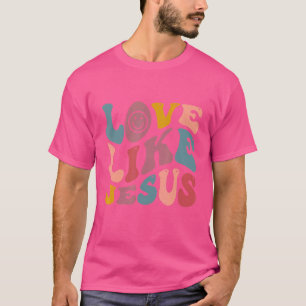 Religious God Christian Quote Words On Back Love L T-Shirt