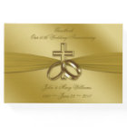 Religious Golden 50th Anniversary Guestbook