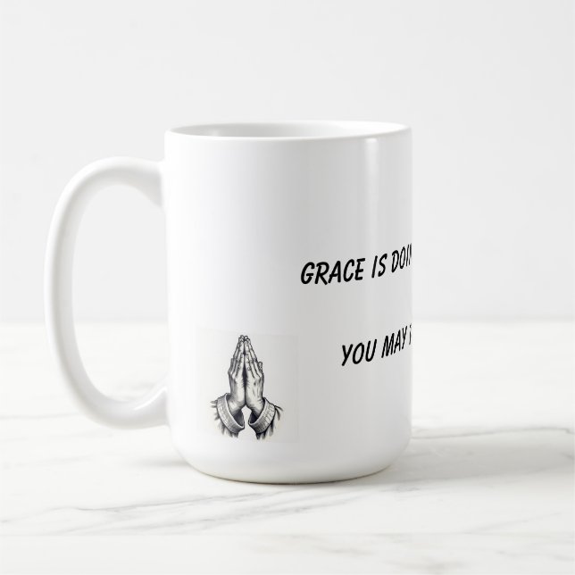 Religious Grace Lifting Mug (Left)