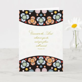 Religious Graduation Congratulations Proverbs 16:3 Card