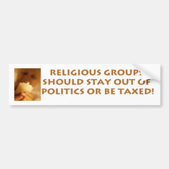 Religious Groups Bumper Sticker (Front)