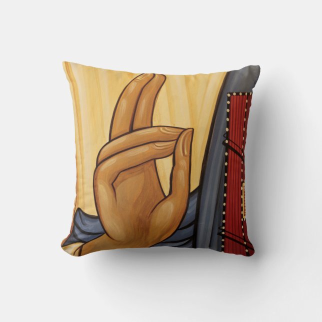 Religious Hand Signal Art Cushion (Front)
