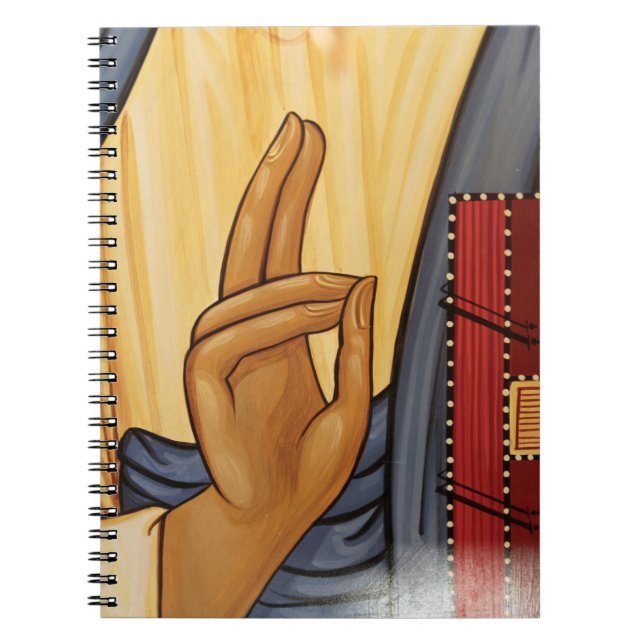 Religious Hand Signal Art Spiral Notebook (Front)