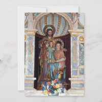Religious Icon Baptism Invitation