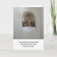 Religious Icons Condolence Card