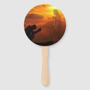 Religious Jesus Hand fan