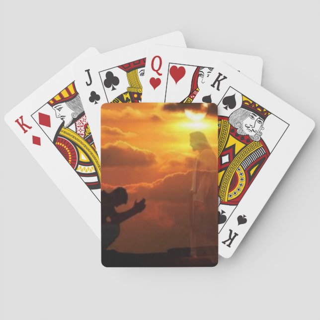 Religious Jesus playing cards (Back)