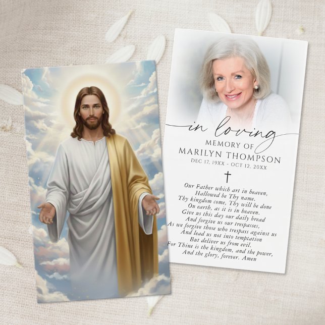 Religious Jesus The Lord's Prayer Card (Creator Uploaded)