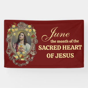 Religious June Sacred Heart of Jesus  Banner