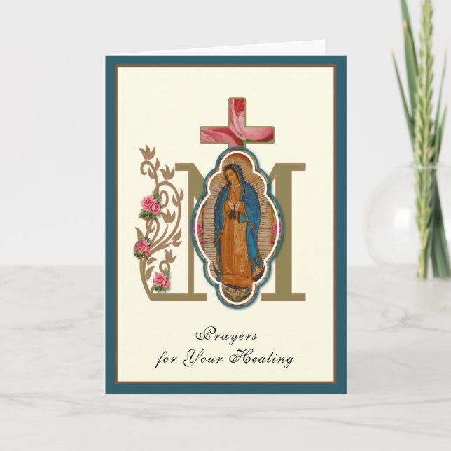 Religious Lady of Guadalupe for Healing Card (Front)