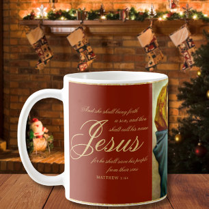 Religious Madonna & Child Catholic Christmas Gift Coffee Mug