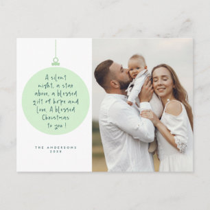 Religious, Merry Christmas, Christian Family Photo Postcard