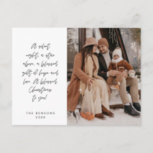 Religious, Merry Christmas, Christian Family Photo Postcard