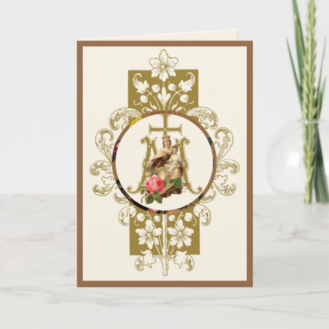 Religious Mother Perpetual Help Catholic Jesus Card (Front)