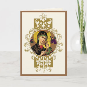 Religious Mother Perpetual Help Catholic Jesus Card