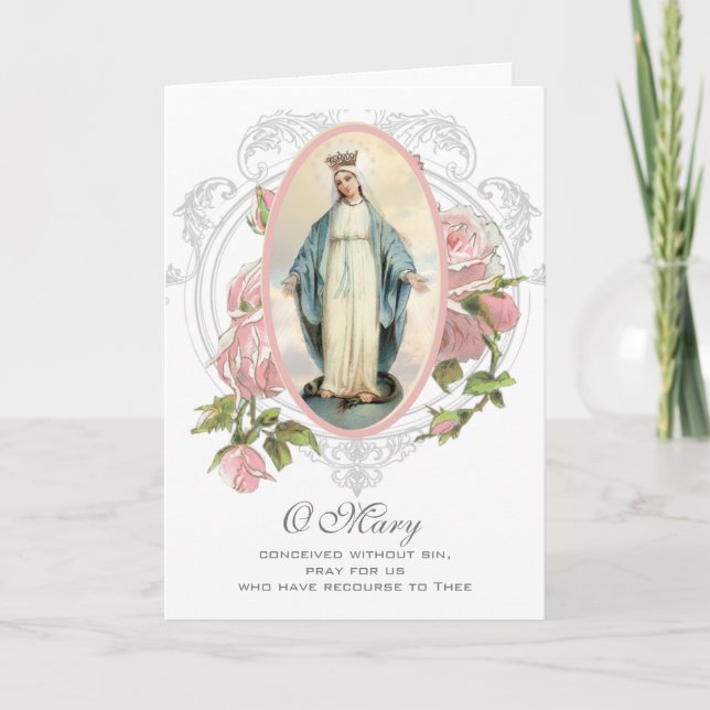 Religious | Mother's Day  | Blessed Virgin Mary Card (Front)