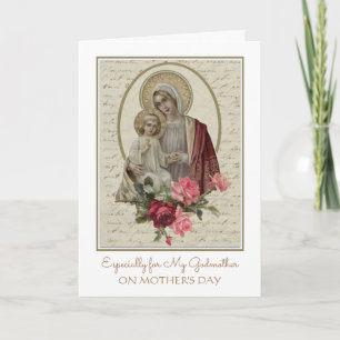 Religious Mother's Day Godmother Catholic Card