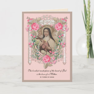 Religious Mothers Day St. Therese Catholic Card