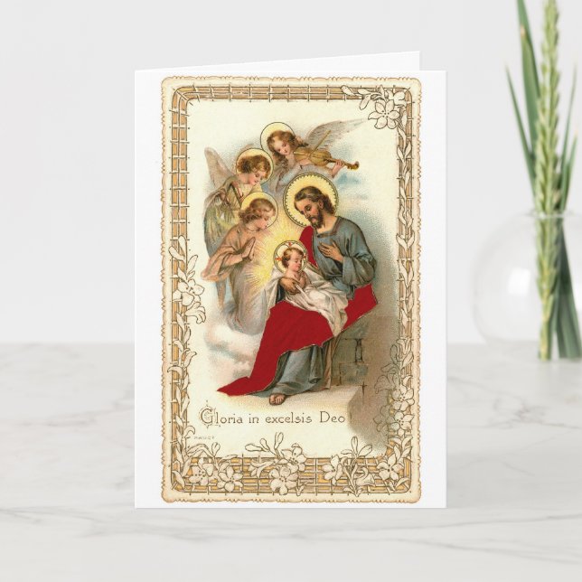 Religious Nativity Christmas Card (Front)