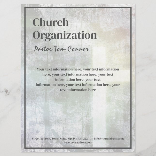 Religious Organisation Vintage Paper Letterhead (Front)