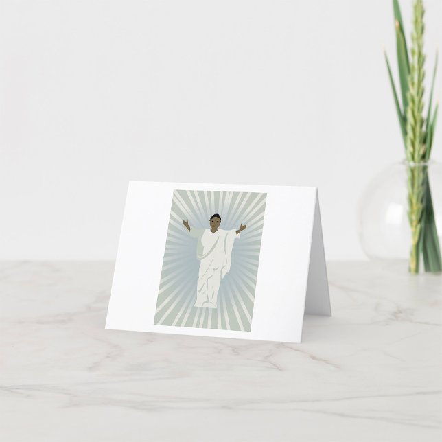 Religious Person With Outstretched Arms Thank You Card (Creator Uploaded)