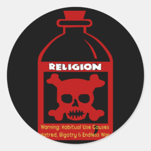 Religious Poison Classic Round Sticker