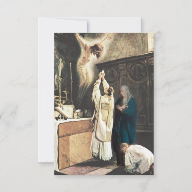 Religious Prayer for Altar Boy Catholic  Invitation (Front)
